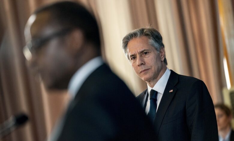 Antony Blinken à Kigali lors de sa visite en Afrique