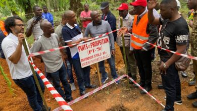 Visite de la délégation sud africaine sur le site de phosphates d'Éboinda