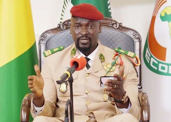 Le colonel Mamady Doumbouya, Président de la transition guinéenne