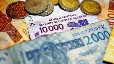 Billets et pièces de monnaie (F CFA)