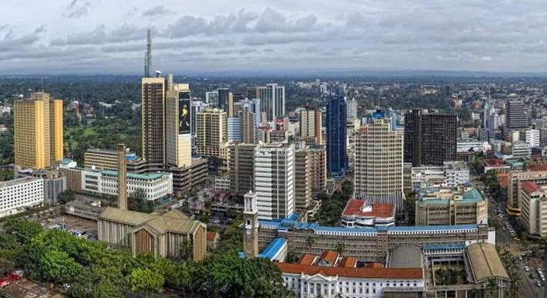 Une vu de la ville de Nairob, Kenya