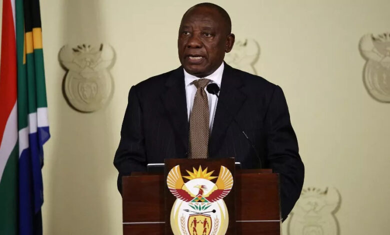 Le président sud-africain Cyril Ramaphosa