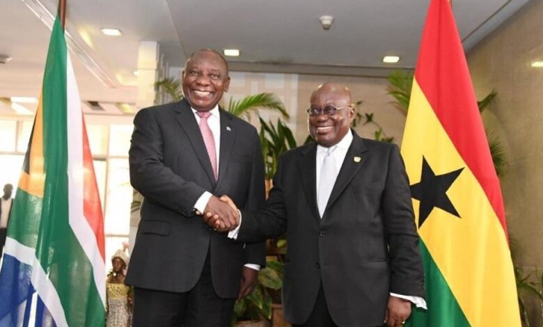 Les Présidents du Ghana et de l'Afrique du Sud