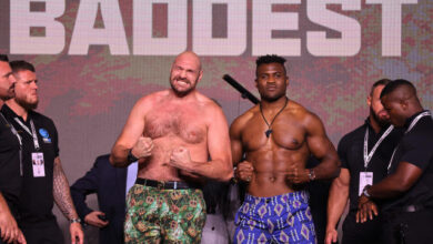 Les boxeurs Tyson Fury et Francis Ngannou