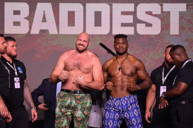 Les boxeurs Tyson Fury et Francis Ngannou