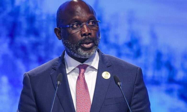 L’ancien président du Liberia, George Weah