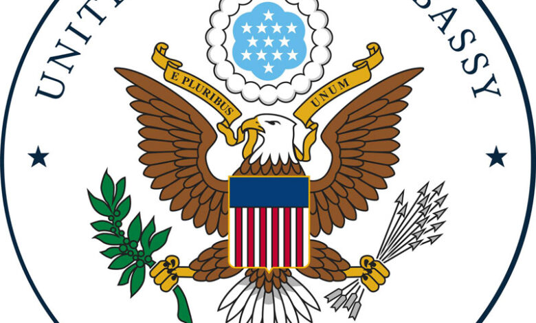 Logo ambassade des Etats-Unis Abidjan