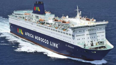 transport maritime: un navire de Africa Morocco Link
