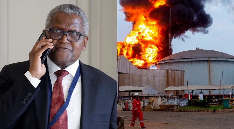 La raffinerie de Dangote touchée par un incendie partiel