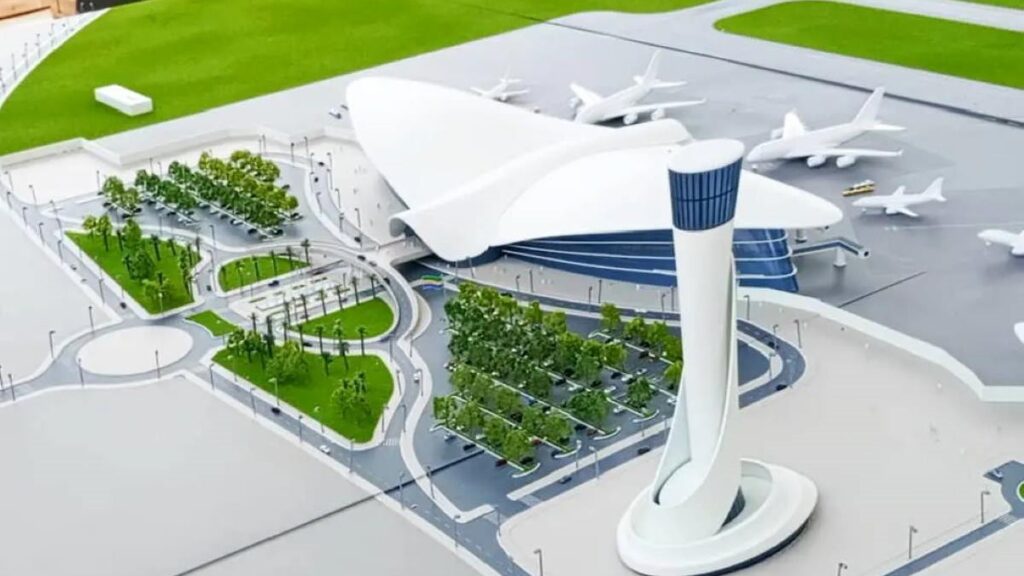 Maquette du nouvel aéroport du Gabon